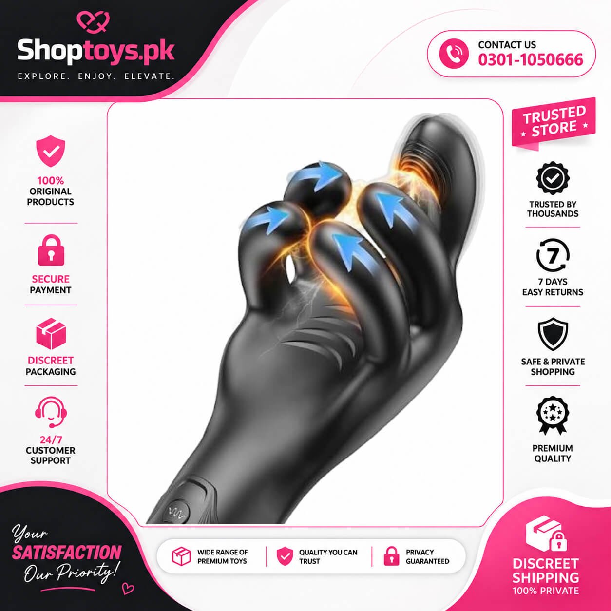 Male Sex Toys for Men Clawer Penis Vibrator In Pakistan