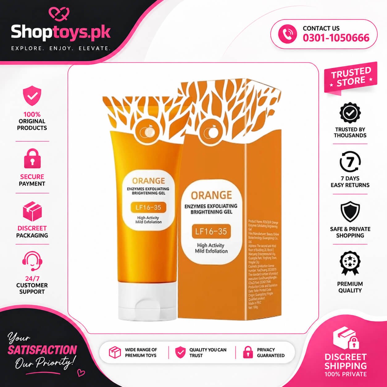Orange Enzyme Exfoliating Gel In Pakistan