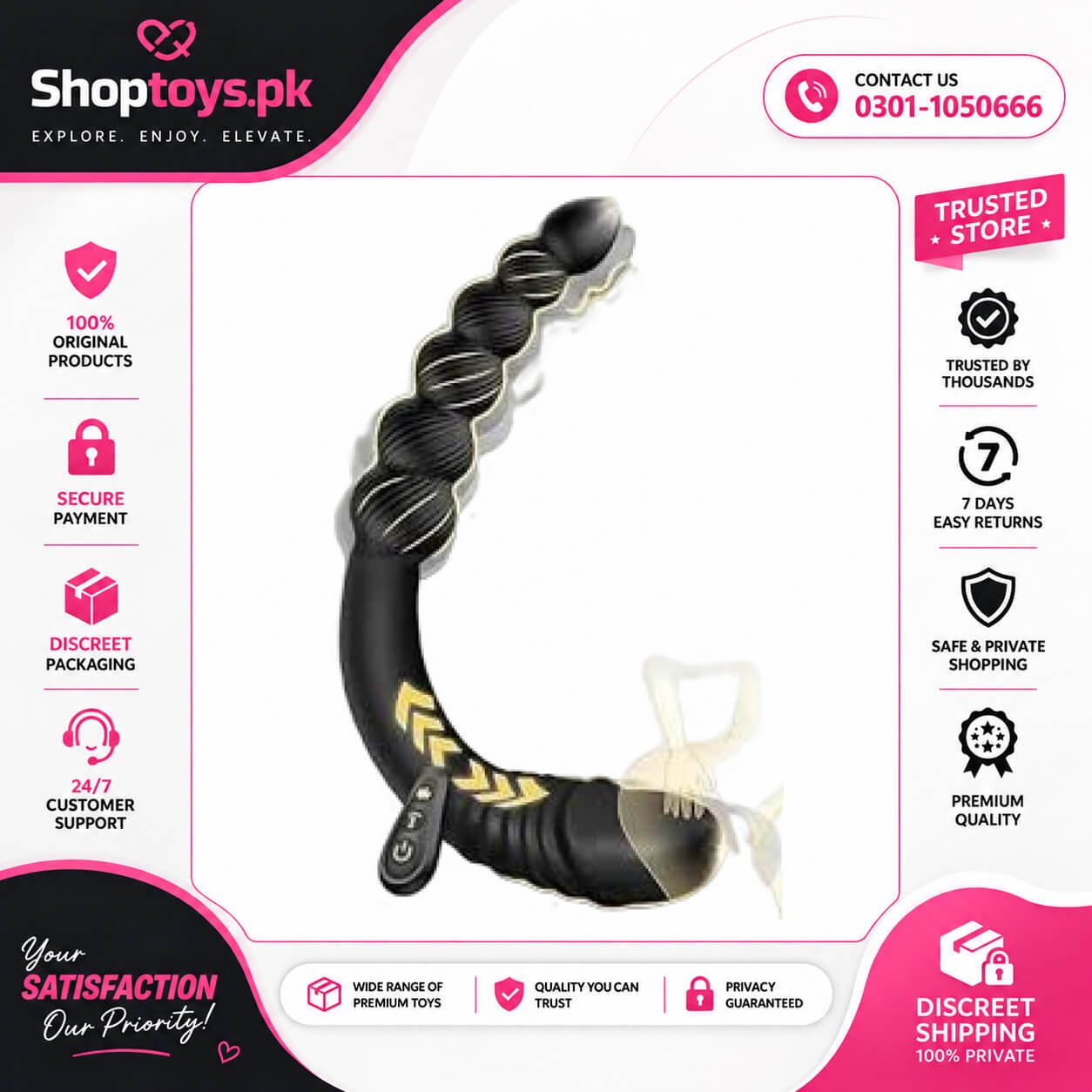 Thrusting Dildo Vibrator Anal Beads In Pakistan
