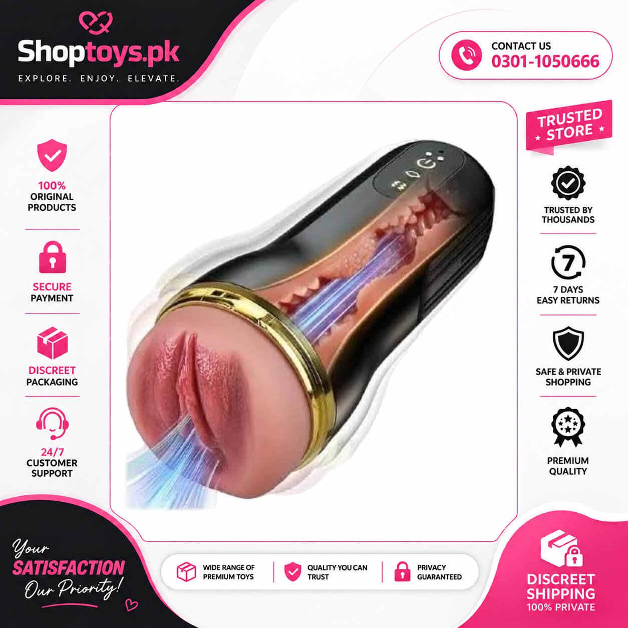 Small Bullet Vibrator for Women Waterproof In Pakistan
