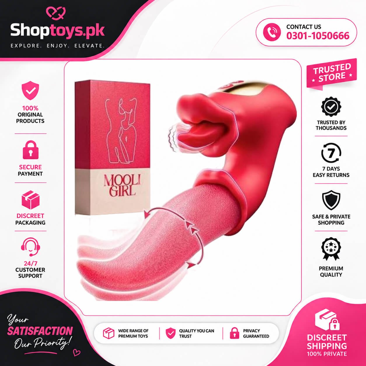 MOOLIGIRL Tongue Toy for Women In Pakistan
