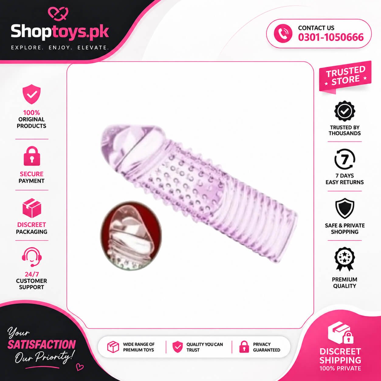 Crystal (Dot & Waves) Condom In Pakistan
