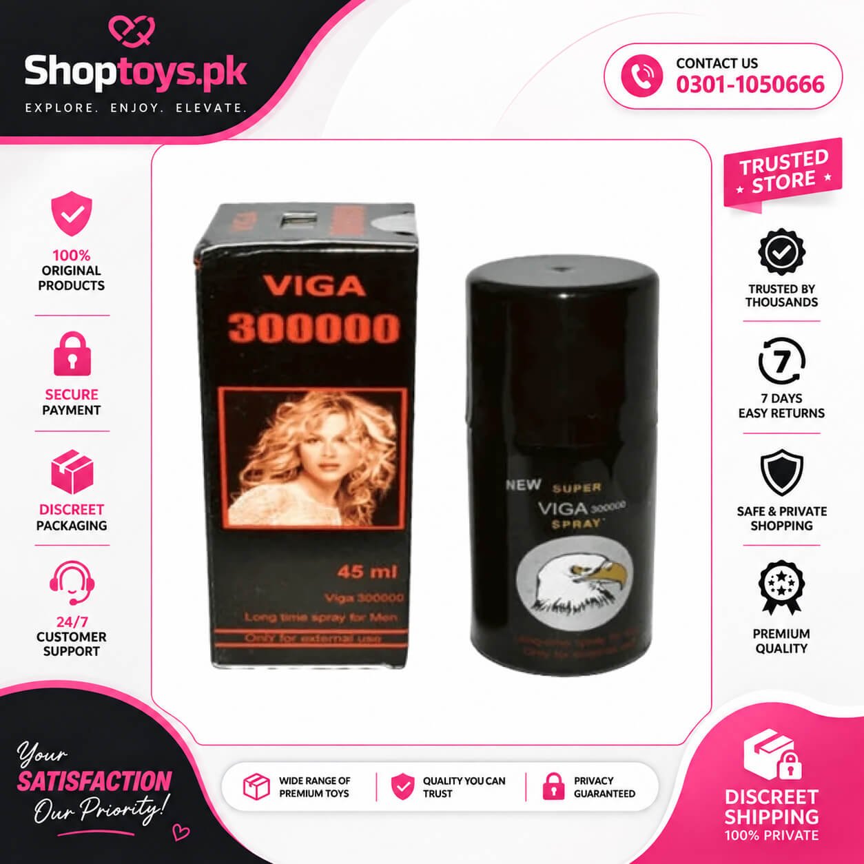 Super Viga 300000 Delay Spray Price in Pakistan
