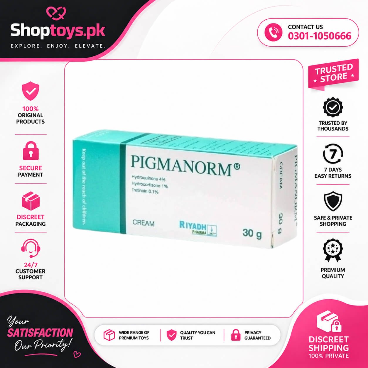 Pigmanorm Cream in Pakistan