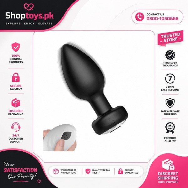 Butt Plug Remote Control Vibrator Sex Toy