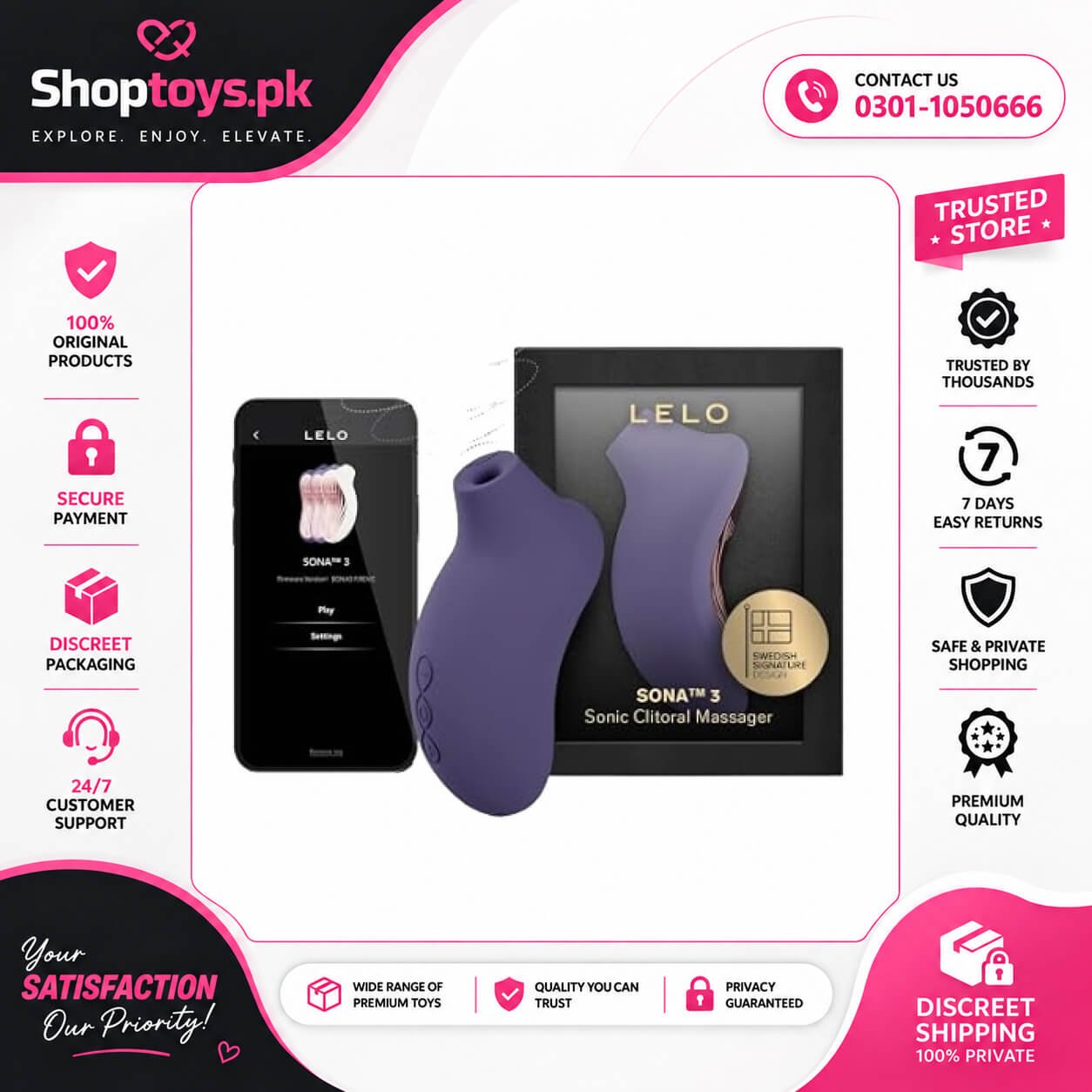 Lelo Sona 3 Cruise Sound Wave Vibrator In Pakistan