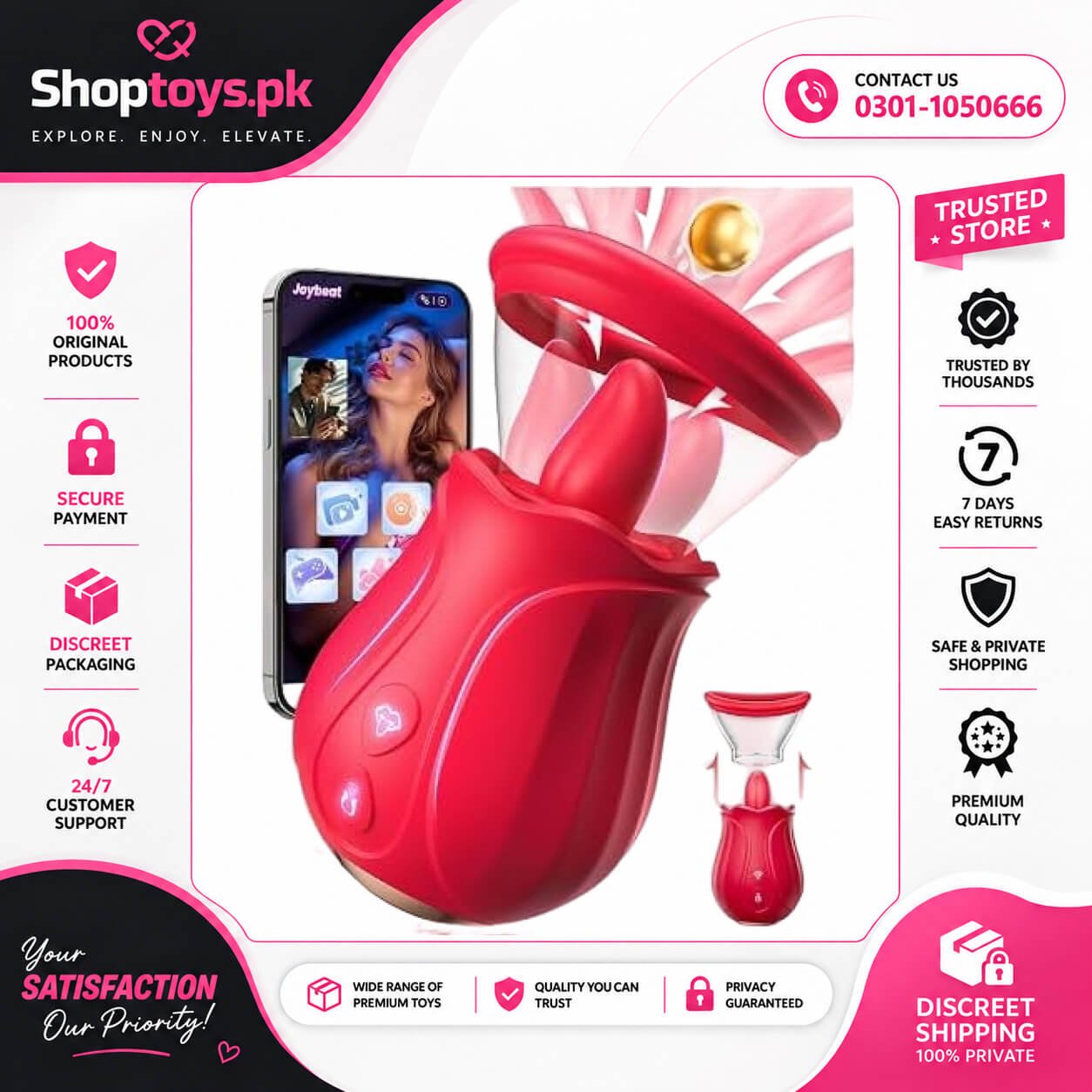 Vibrator Sex Toys Rose Toy - AI APP Adult Toys In Pakistan