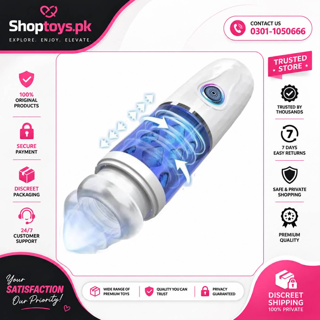Automatic Electric Male Sex Toys for Men In Pakistan