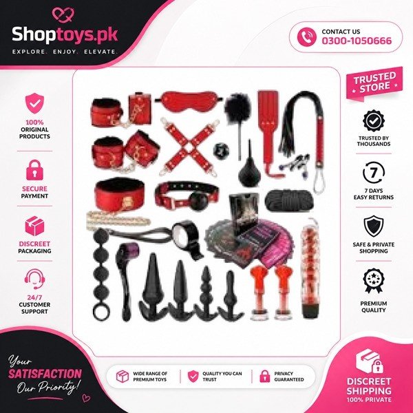 36 Piece Bondage Gear and Restraints