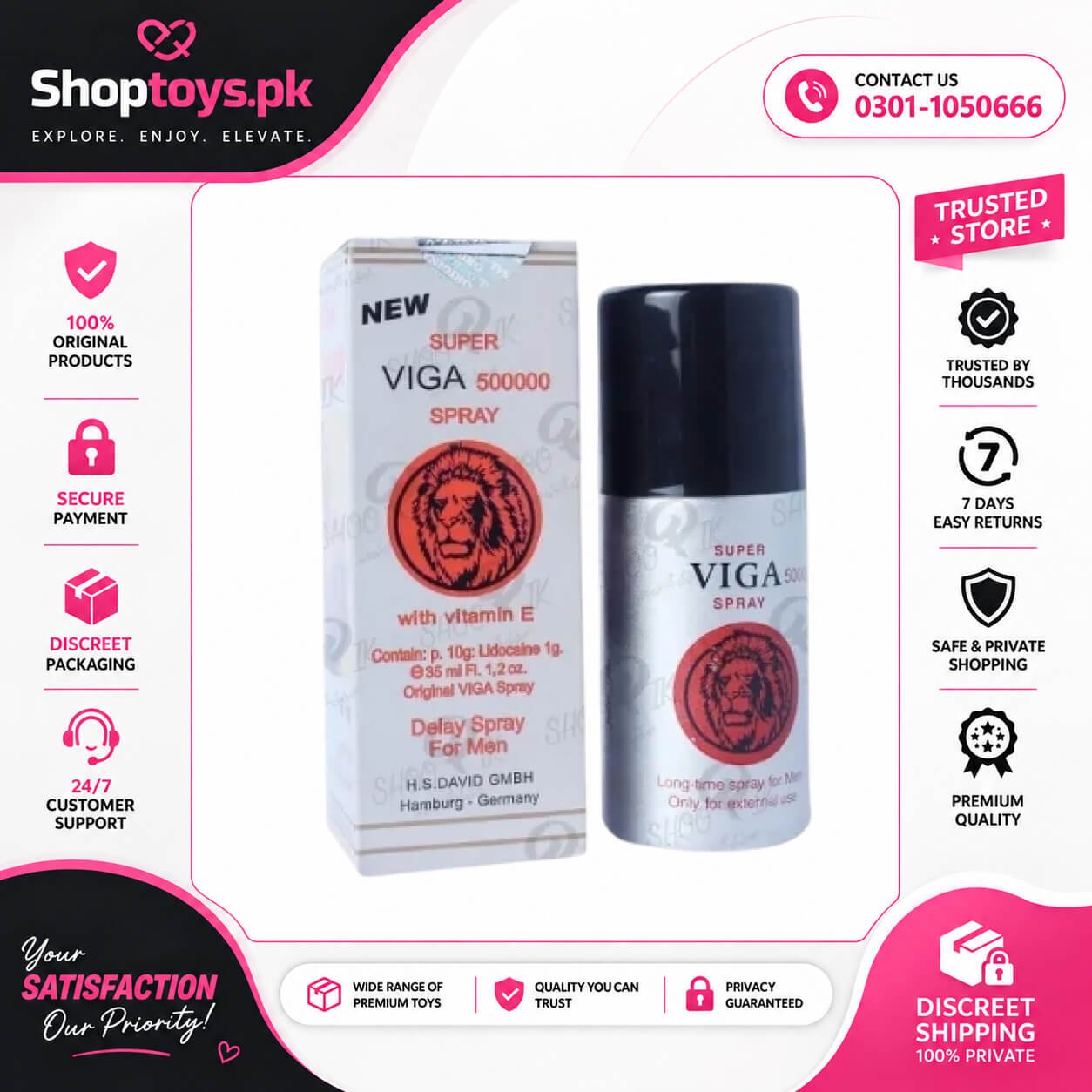 Super Viga 500000 Delay Spray In Pakistan