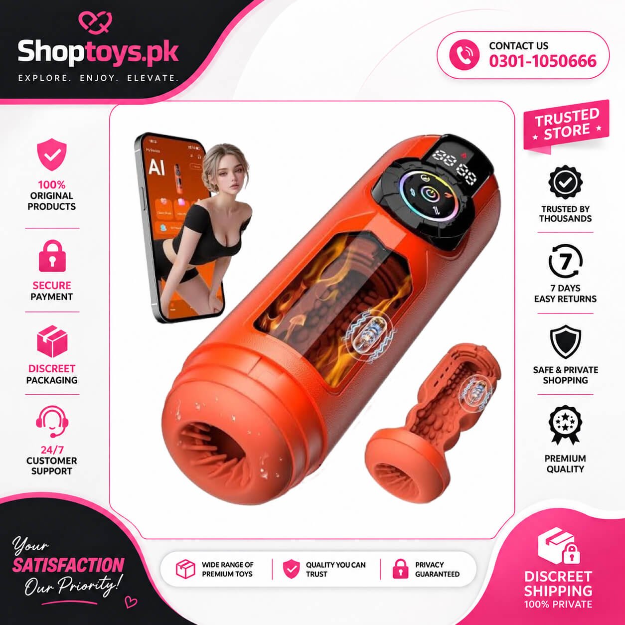 Heating Male Masturbator Penis Pump In Pakistan
