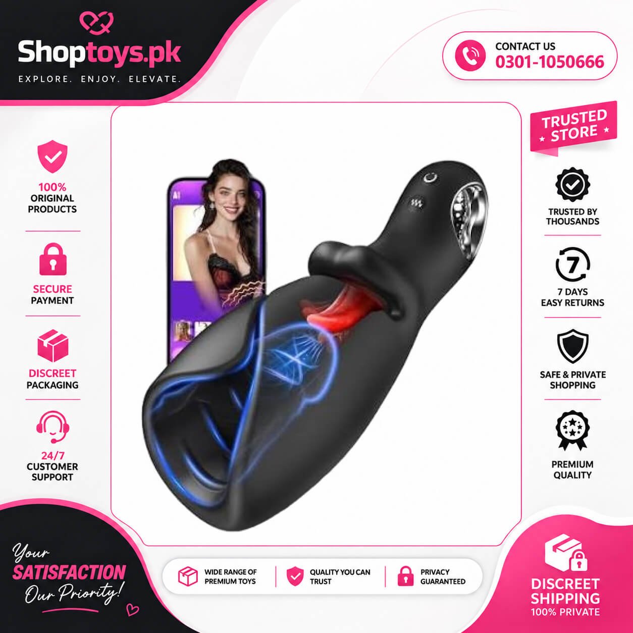 Male Tongue Vibrator for Men In Pakistan