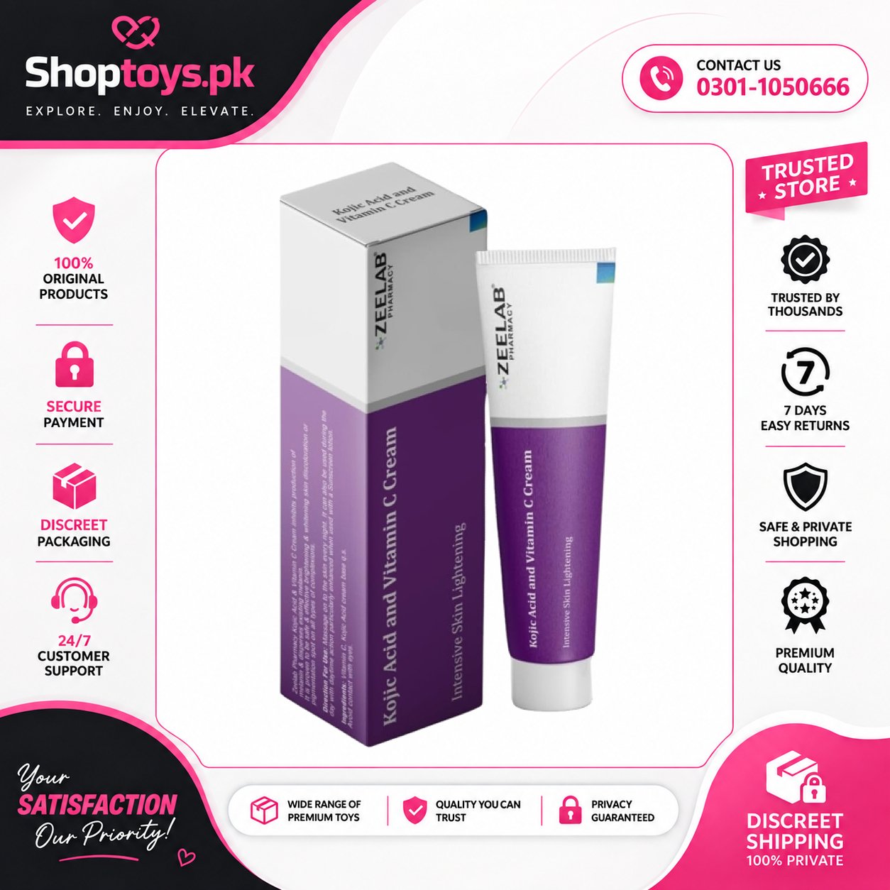 Zeelab Kojic ACID 2% And Vitamin C Cream In Pakistan