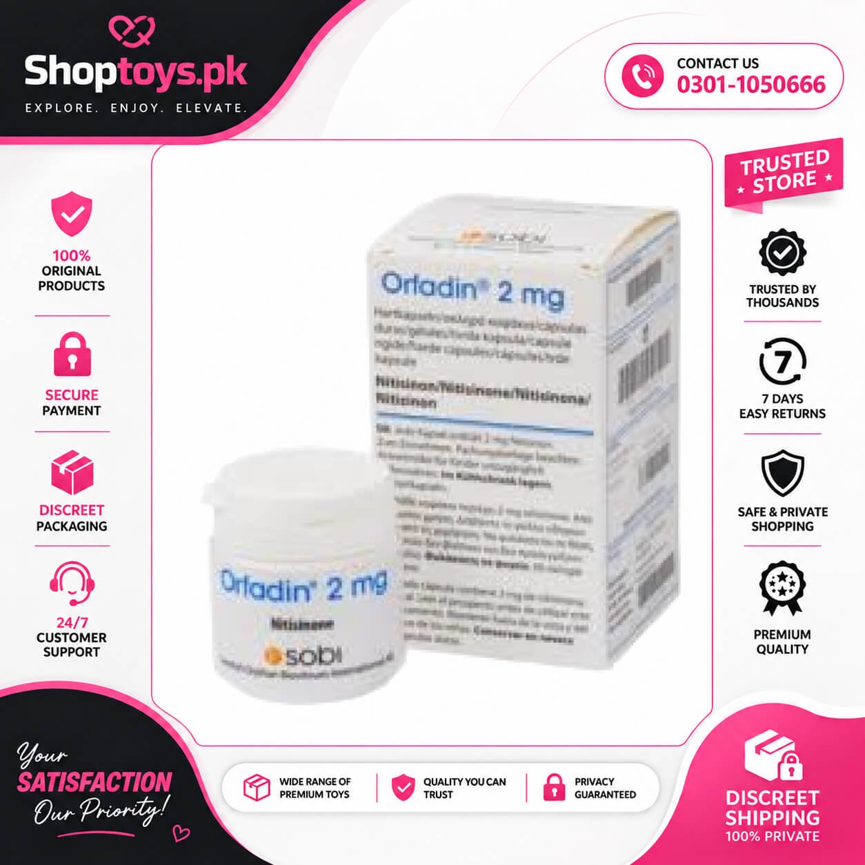 Orfadin 2 mg Capsules Price in Pakistan