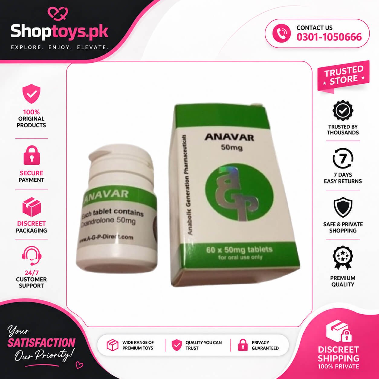 Anavar Oxandrolone 50mg Tablets In Pakistan