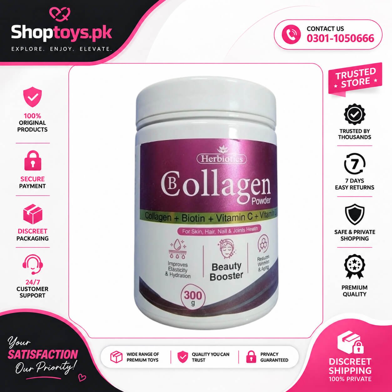 Herbiotics B Collagen Powder, 300g In Pakistan