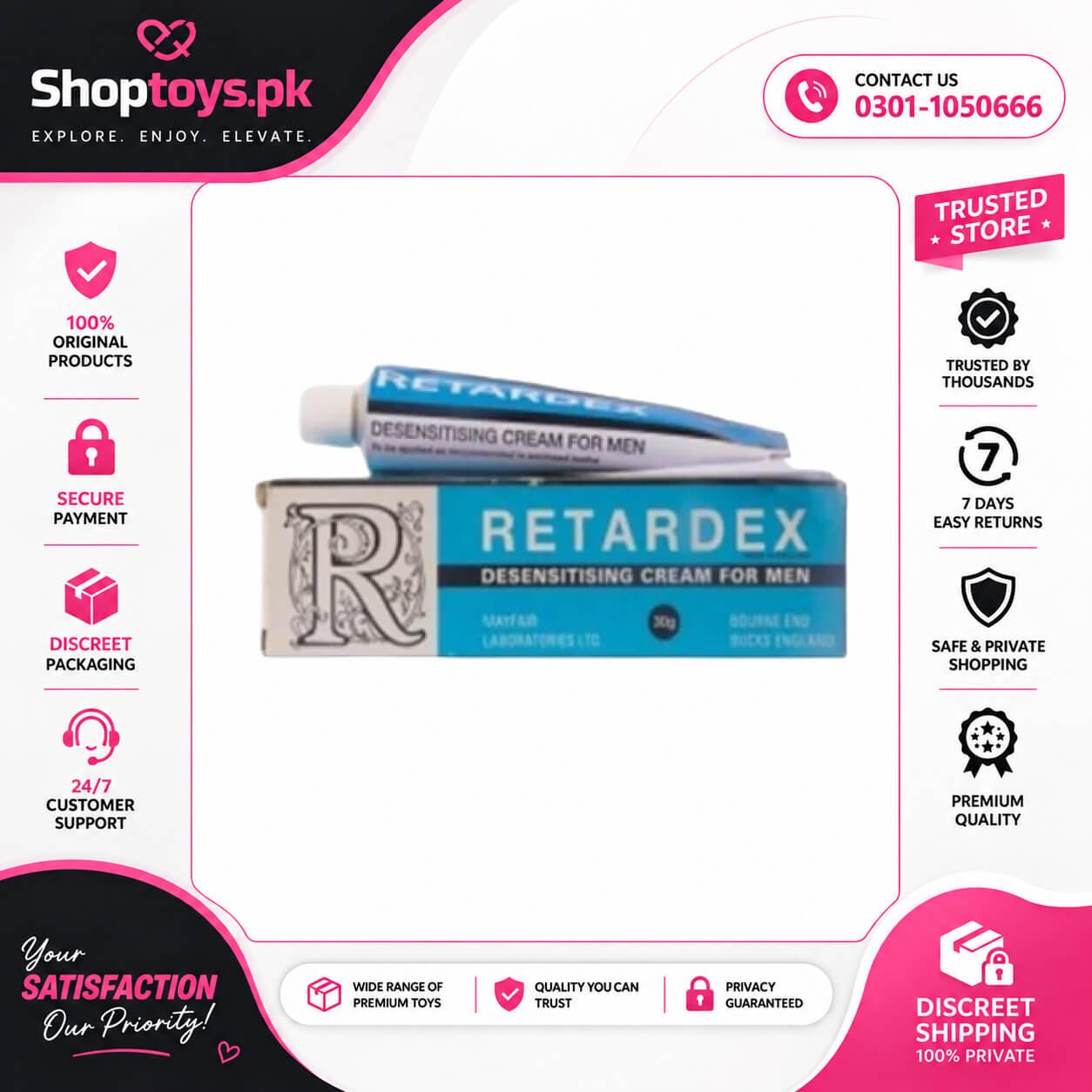 Retardex Delay Cream Price in Pakistan