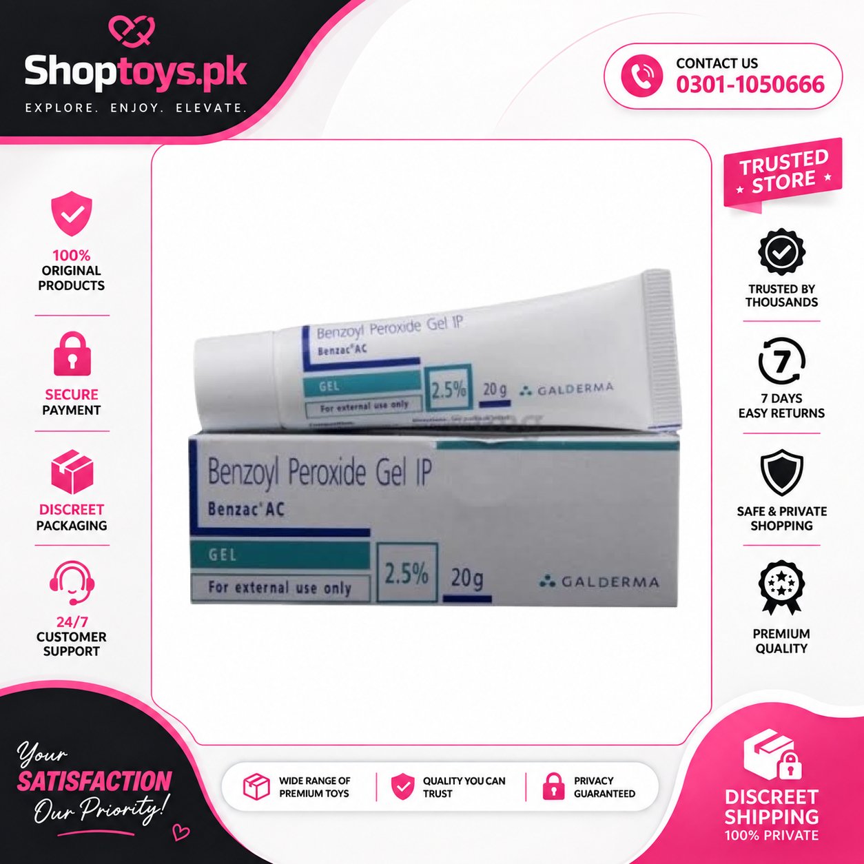 Benzac AC 2.5% Gel In Pakistan