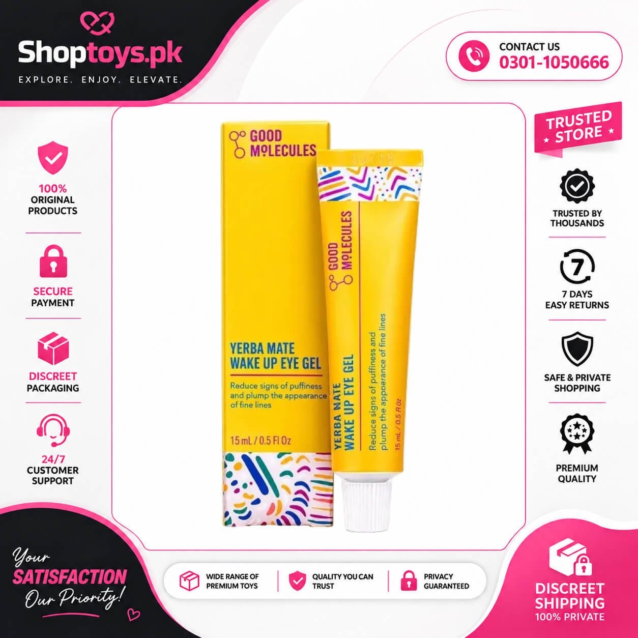 Good Molecules Yerba Mate Wake Up Eye Gel Price In Pakistan