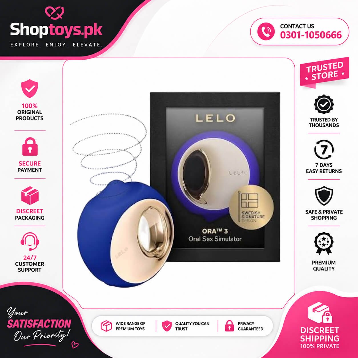 LELO ORA 3 Oral Sex Toy, Tongue Toy for Woman In Pakistan
