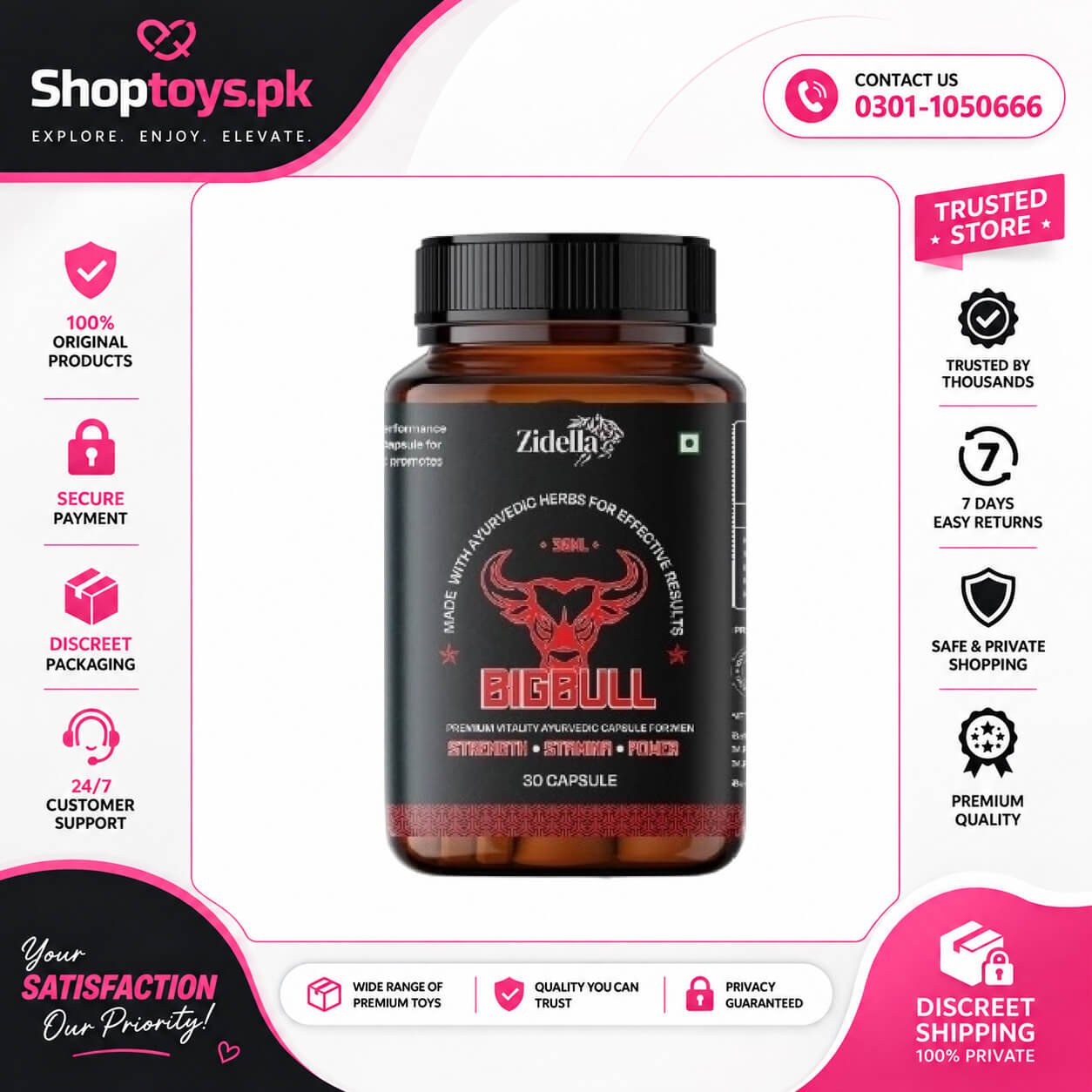 Big Bull Power Capsules In Pakistan