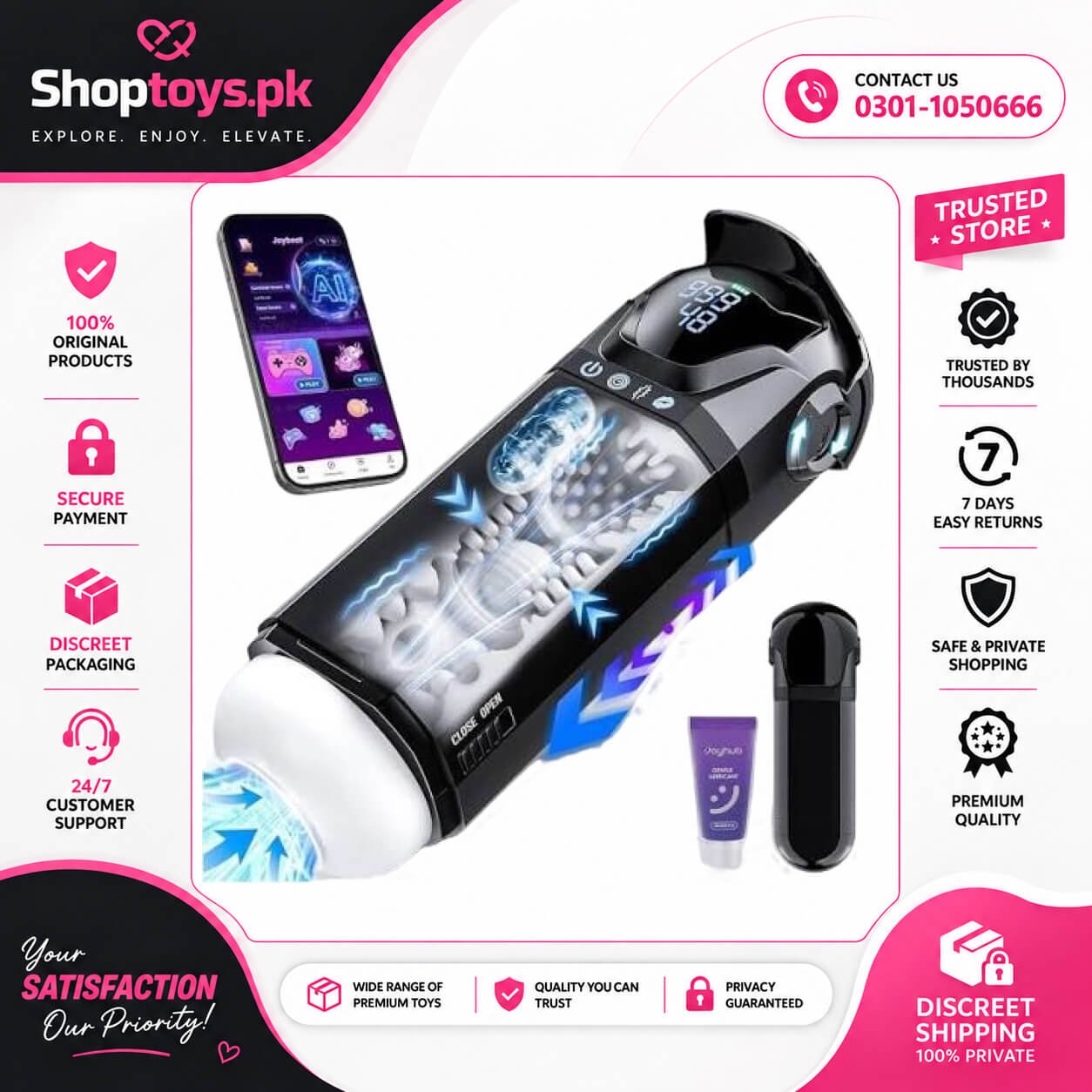 EORONE Male Masturbator Mens Sex Toys In Pakistan