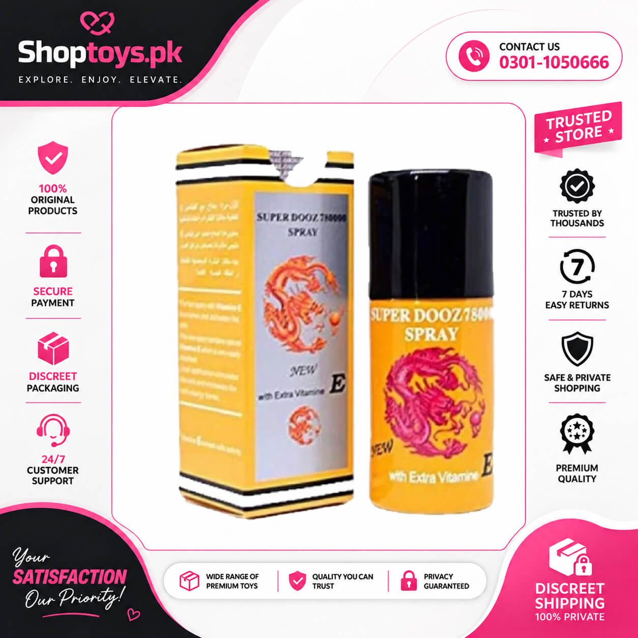 Super Dooz 78000 Man Timing Spray In Pakistan