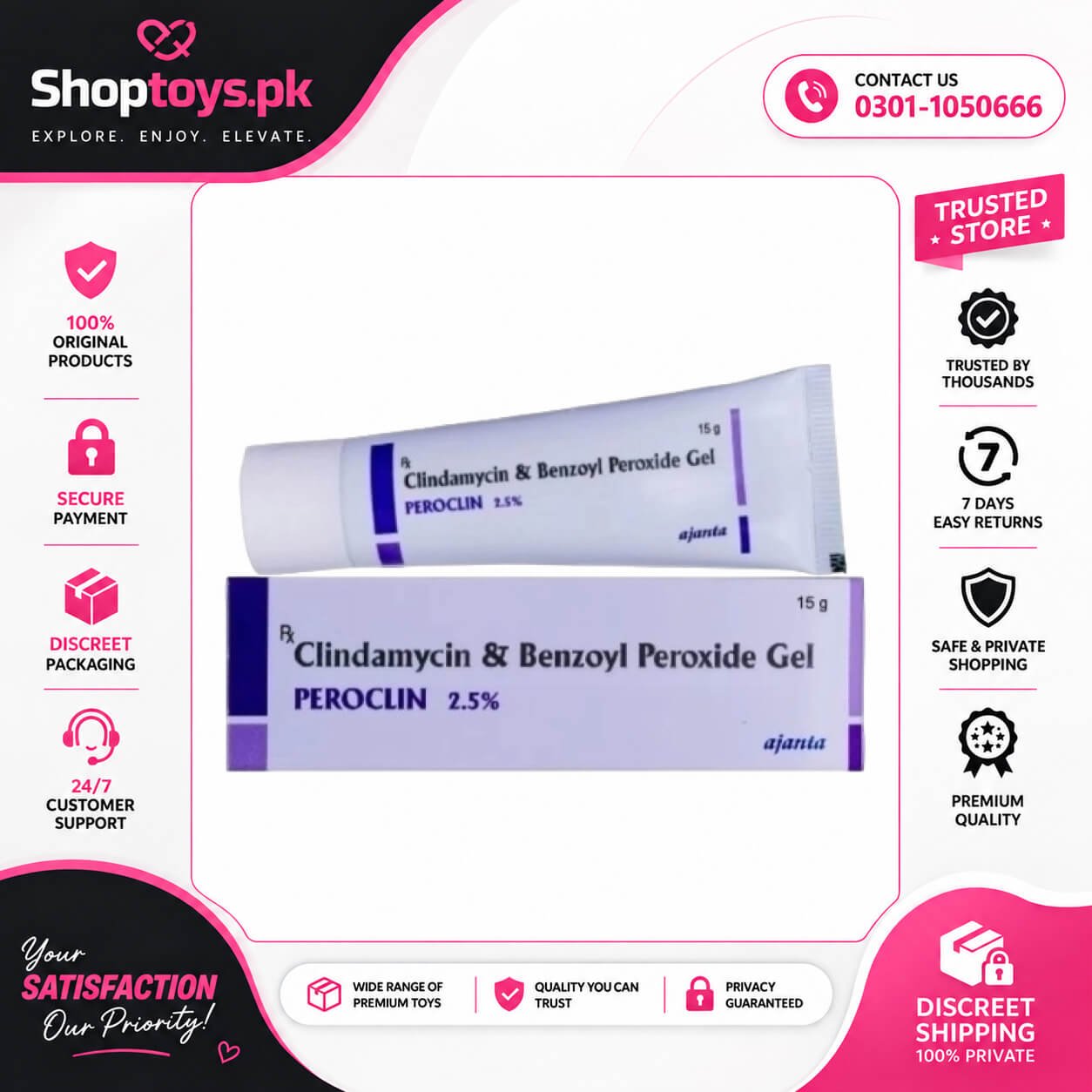 Ajanta Peroclin 2.5 Cream 15g In Pakistan