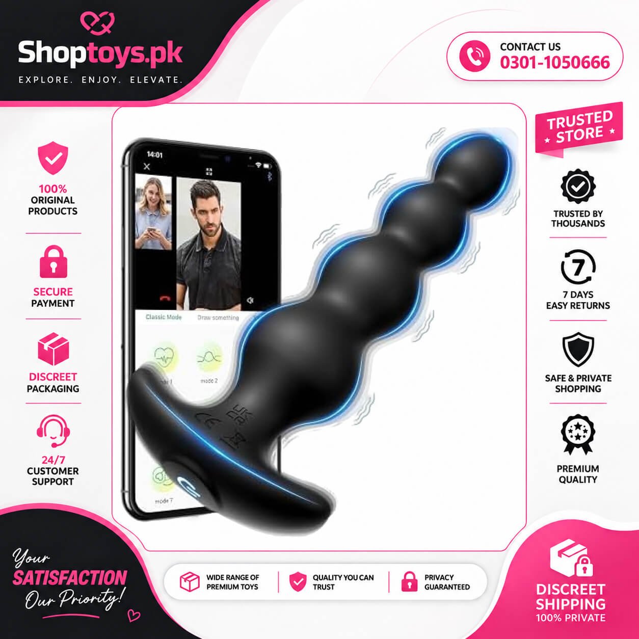 Vibrating Anal Beads Sex Toys Vibrating Butt Plug In Pakistan