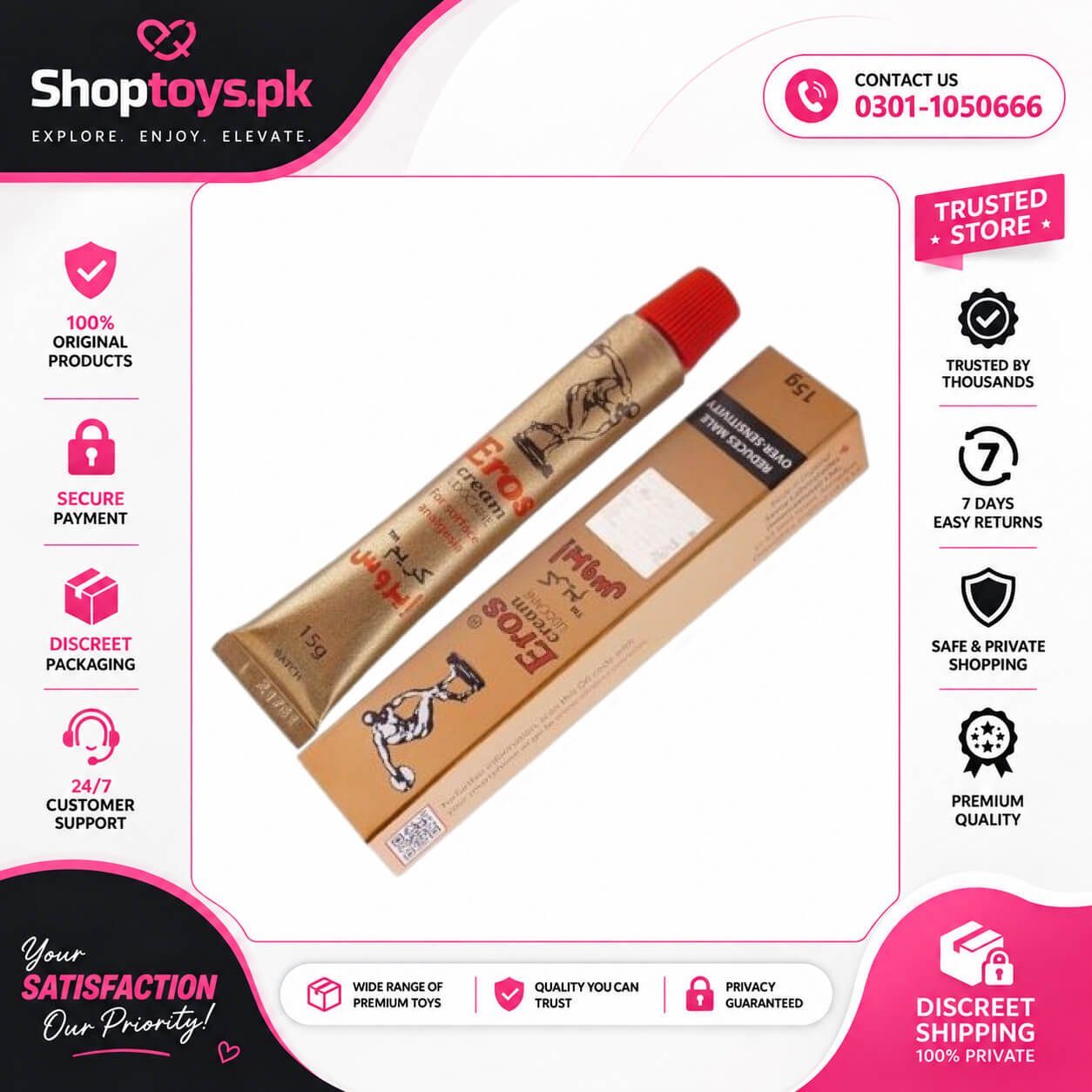 Eros Lidocaine Delay Cream 15g – Buy Online in Pakistan