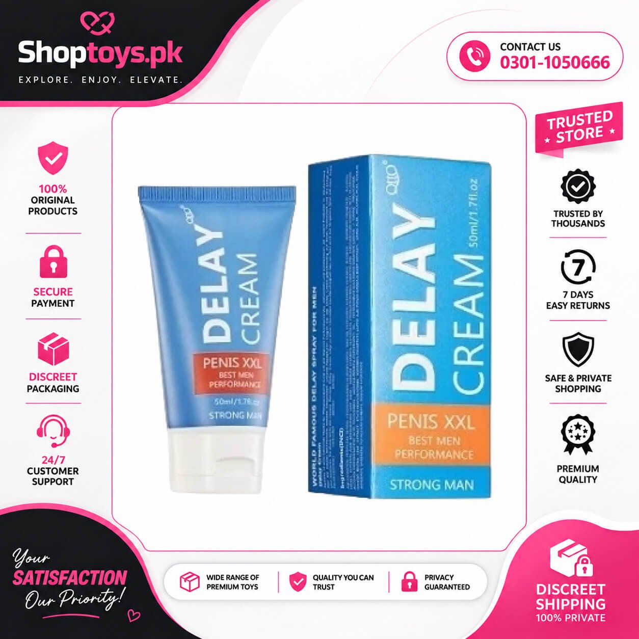 Otto Strong Man Delay Cream Price in Pakistan