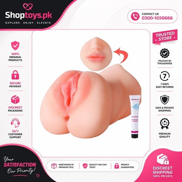 Zemalia 3 in 1 Male Masturbator Adult Sex Toys