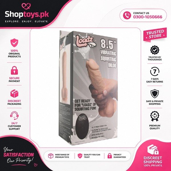 Loadz 8.5 Inch Vibrating Squirting Dildo In Pakistan