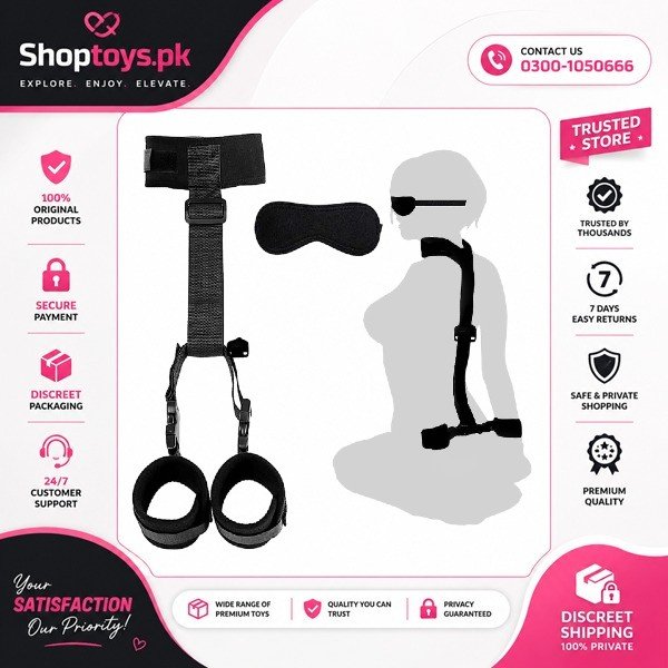 BDSM Neck to Wrist Restraints Bondage Set In Pakistan