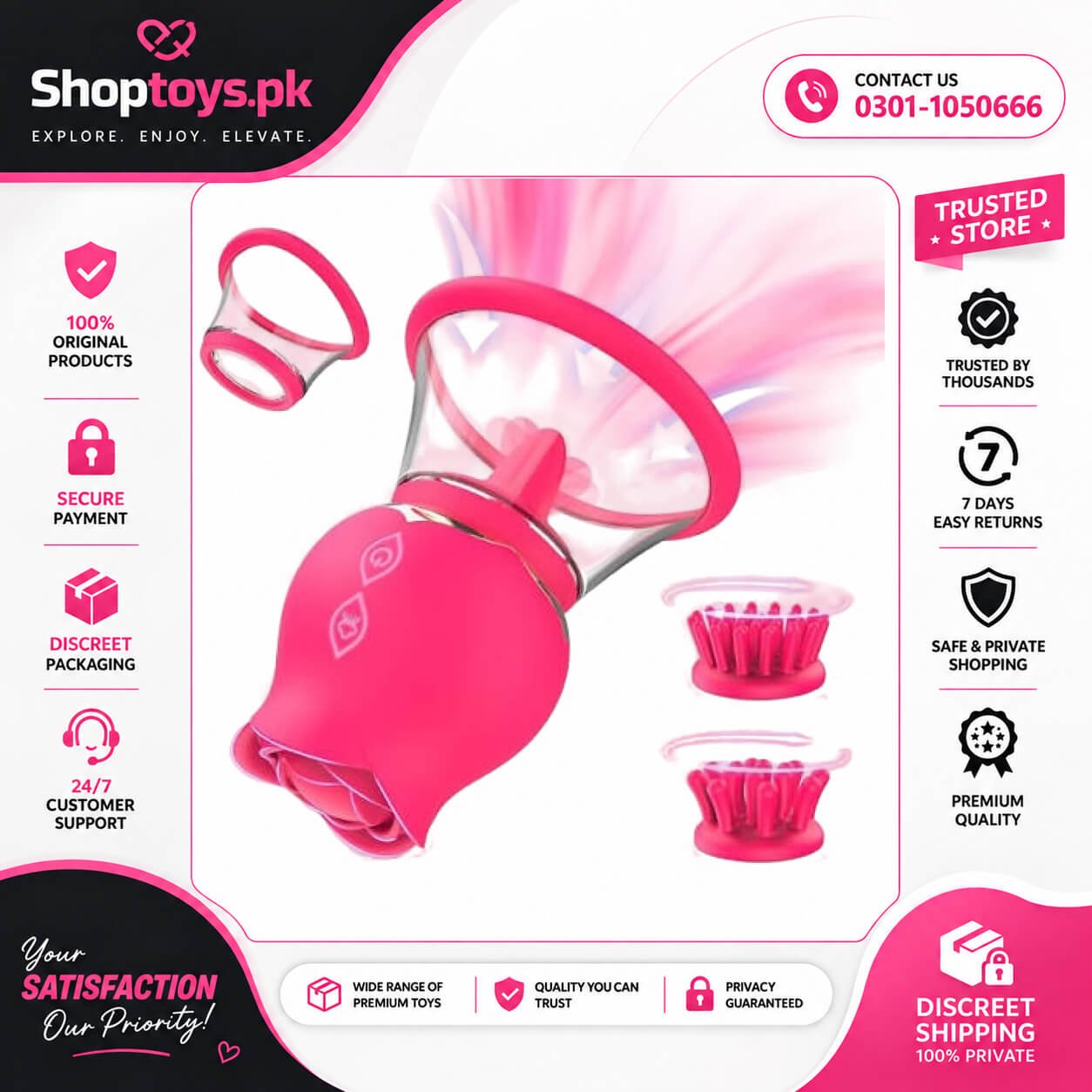 Sucking Vibrator Rose Toy In Pakistan