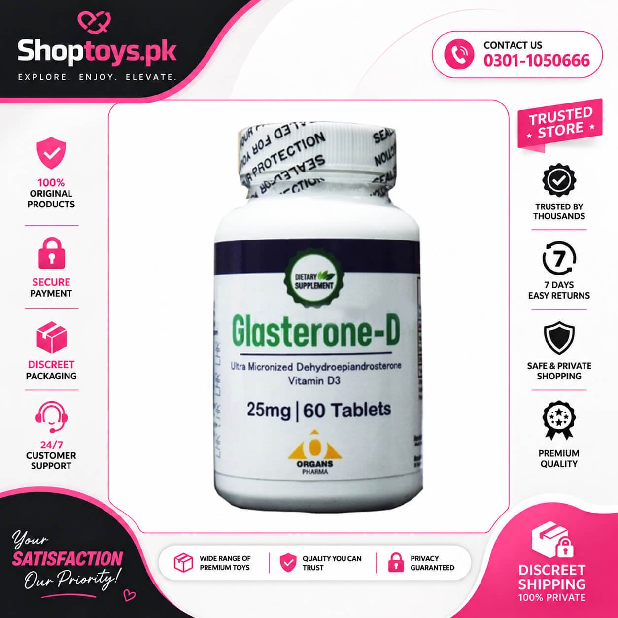 Glasterone D Tablets Best Price in Pakistan