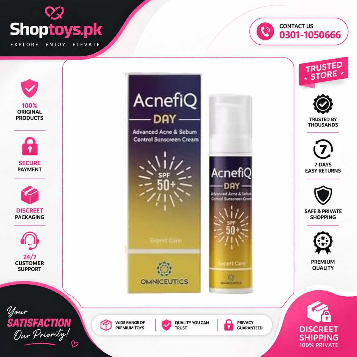 Acnefiq Day Advanced Sebum Control Sunscreen Cream In Pakistan