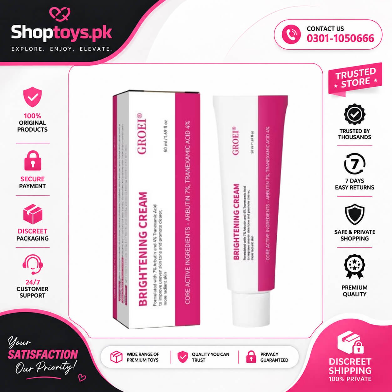 Groei Brightening Cream Price In Pakistan