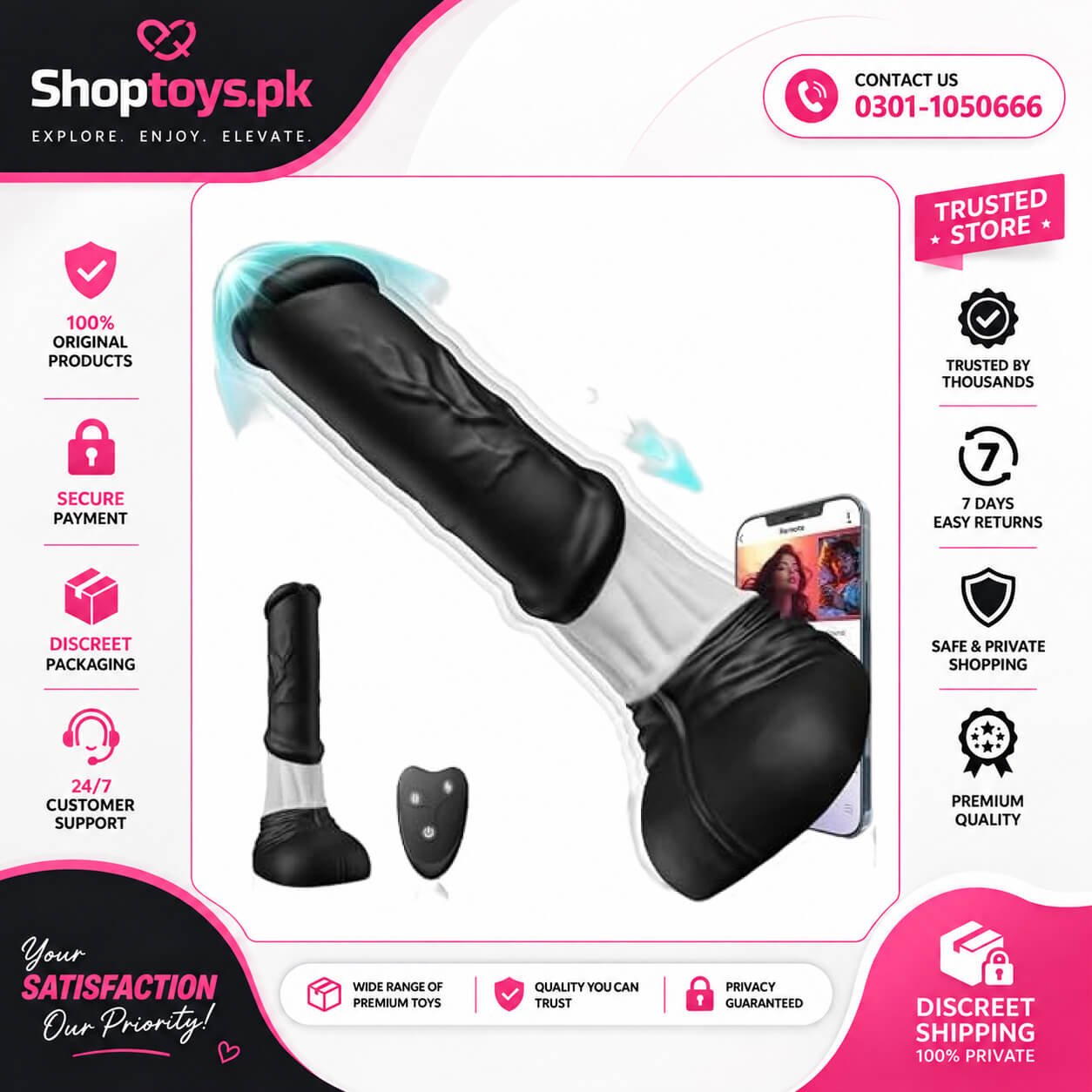 Thrusting Horse G-spot Dildo Vibrator In Pakistan