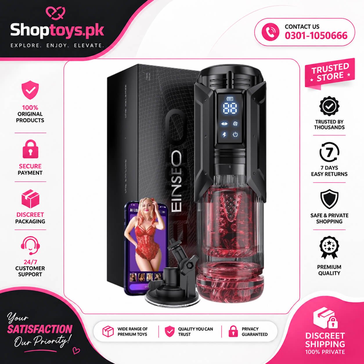 EINSEO Sex Toys for Men Penis Pump In Pakistan