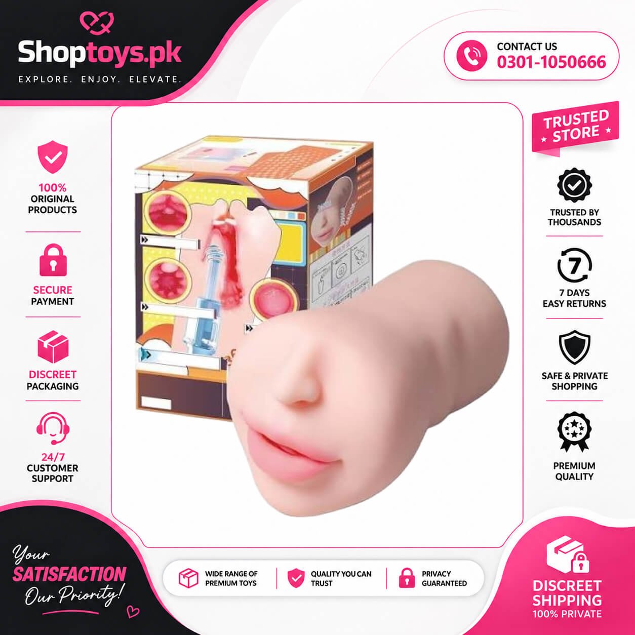Automatic Male Masturbator with 3D Rotating In Pakistan