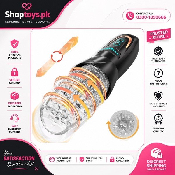 Automatic Male Masturbator Sex Toy with 10 Vibration