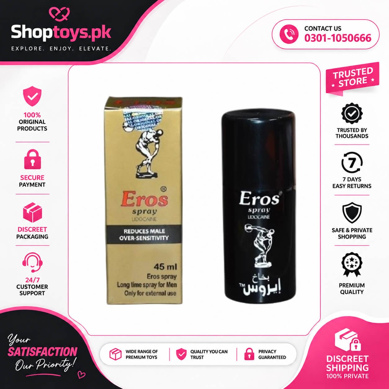 Eros Delay Spray | Last Longer & Boost Confidence In Pakistan