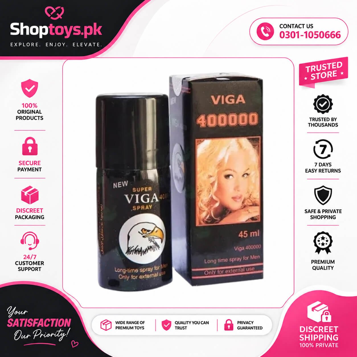 Super Viga 400000 Delay Spray In Pakistan