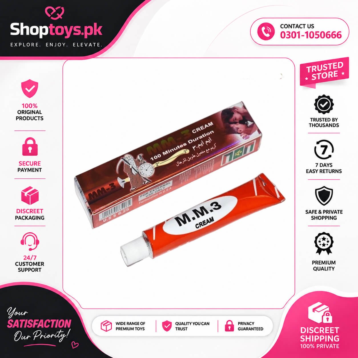 Mm3 Delay Cream In Pakistan