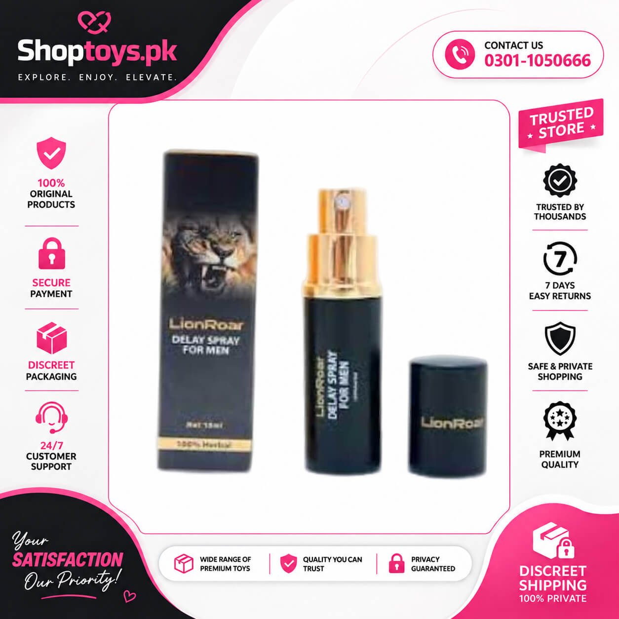 Lion Roar Delay Spray Price in Pakistan