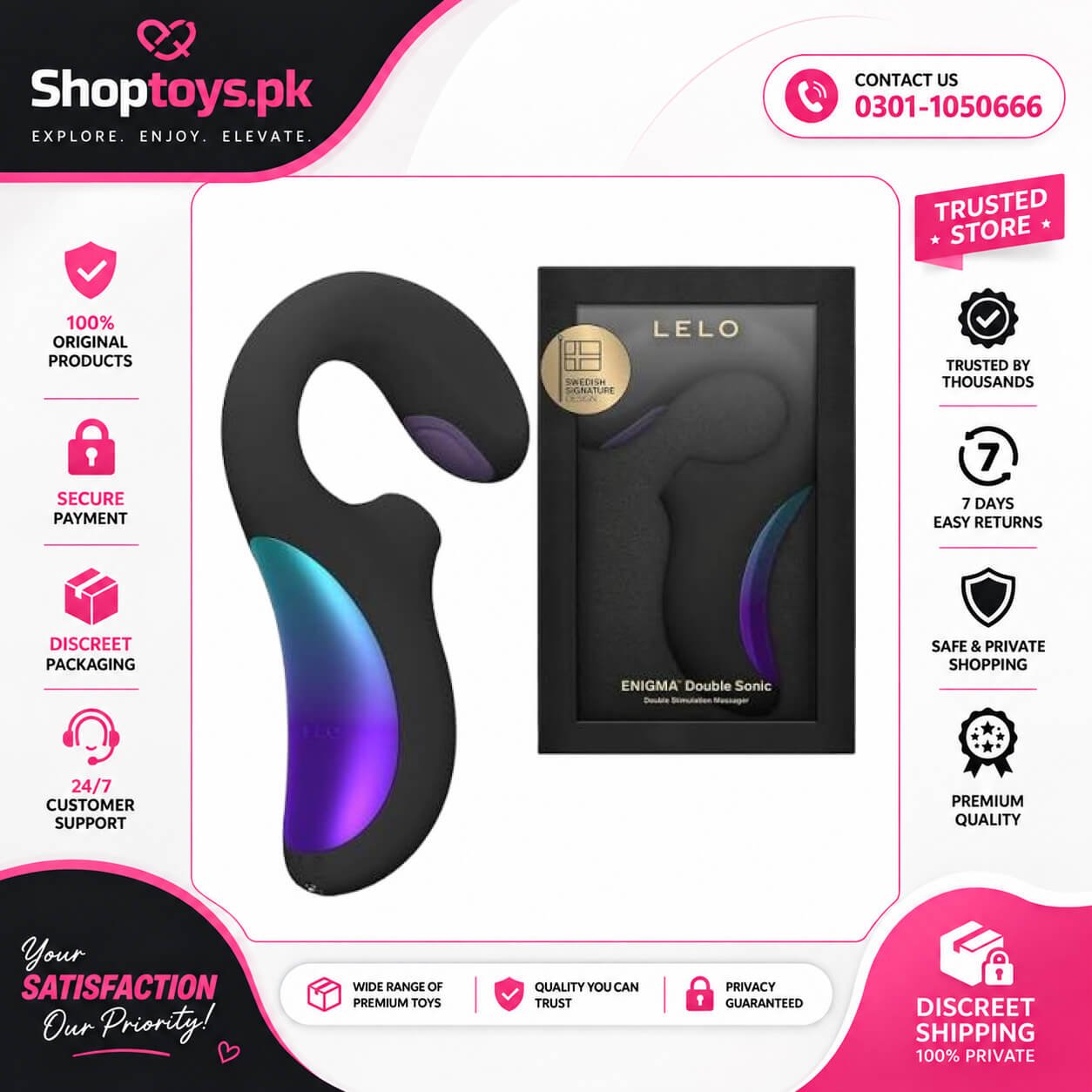 LELO Enigma Double Sonic Female Triple In Pakistan
