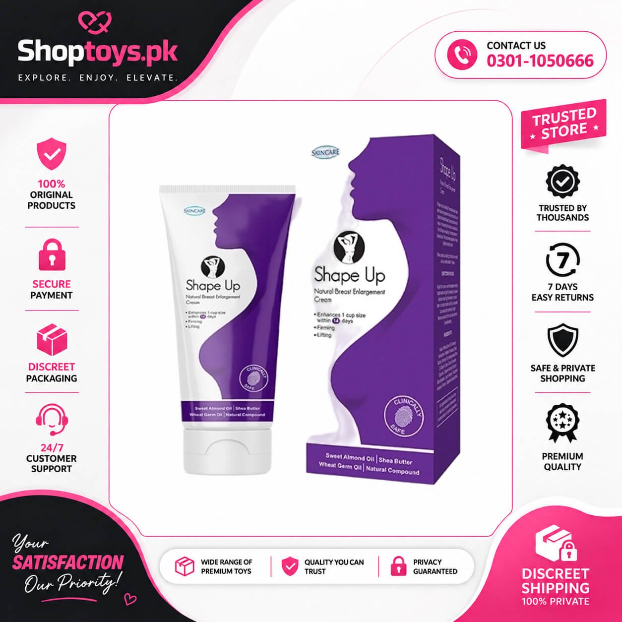 Shape Up Cream Price in pakistan