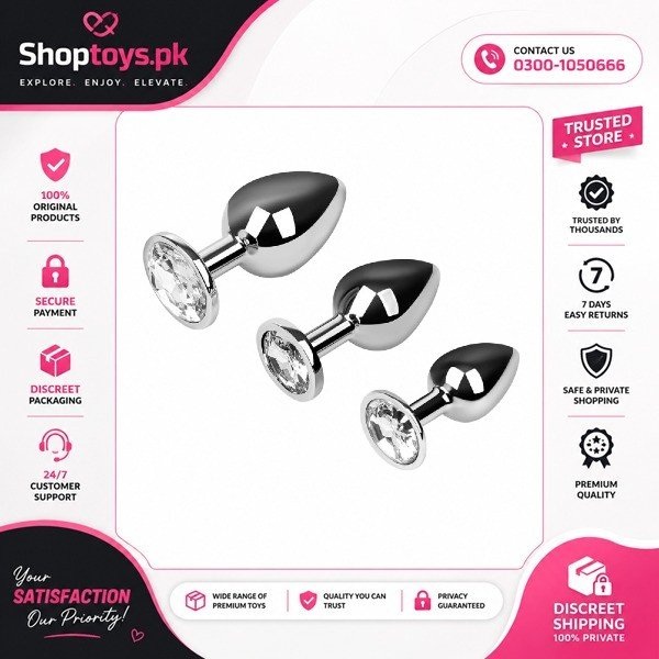 EIS Crystal Anal Plug Set of 3
