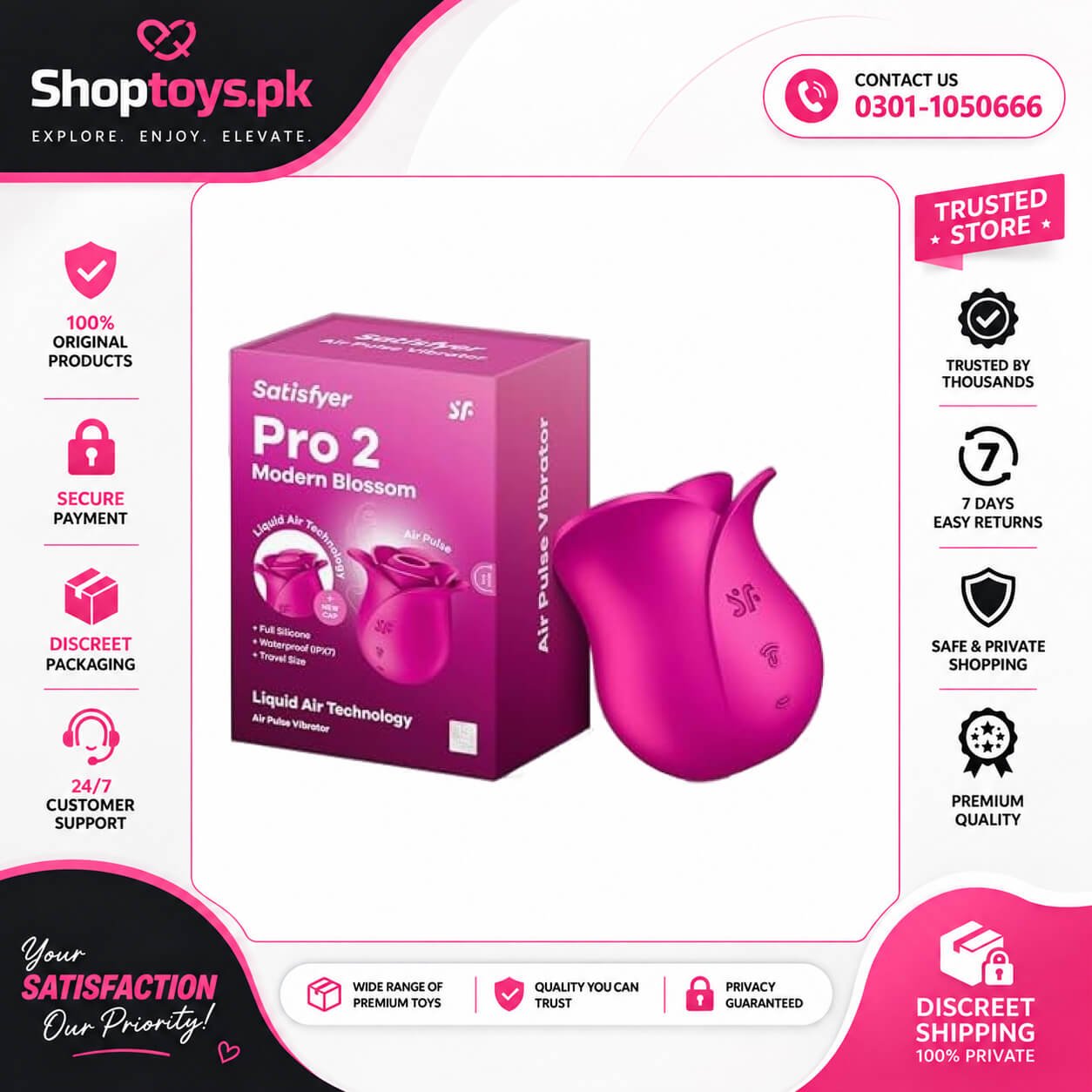 Satisfyer Pro 2 Modern Blossom Vibrator Sex In Pakistan